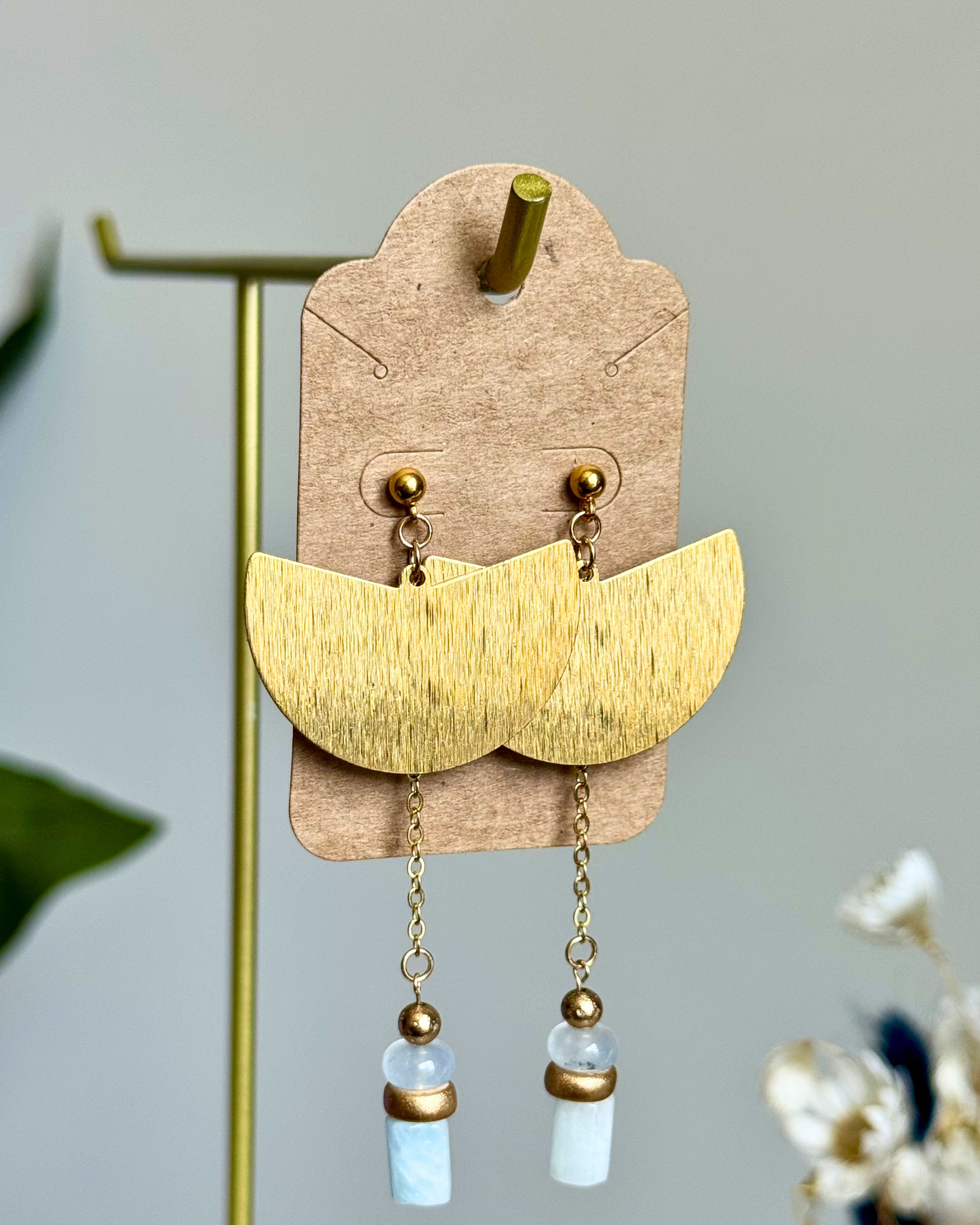 Goddess Fan Earrings