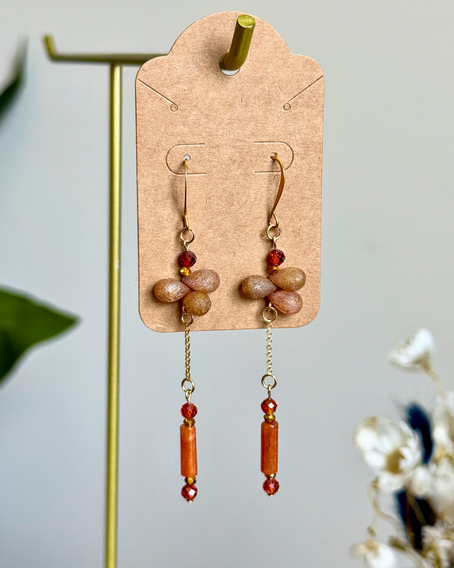 Good Fortune Cluster Earrings